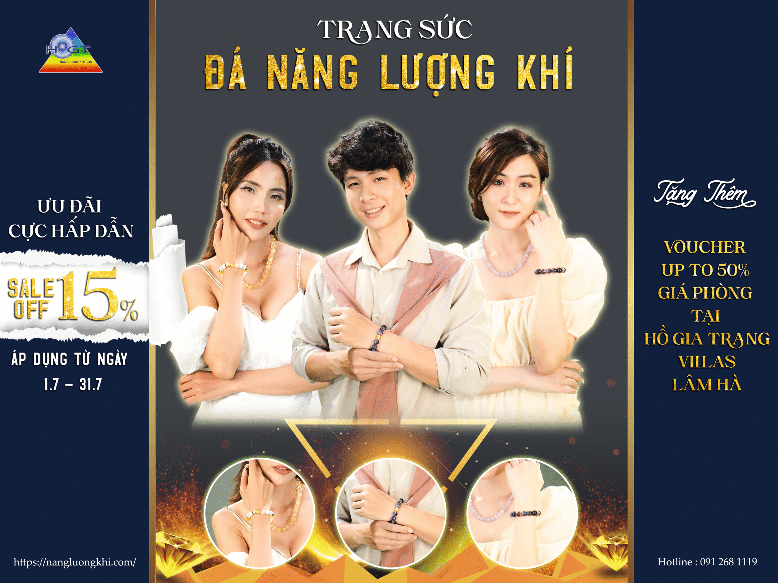 [Siêu Sale] Mua trang sức Đá năng lượng giảm ngay 15%
